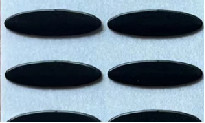 0.6mm Ellipse High Temperature Ptfe Tape Smooth Surface With 3M Glue