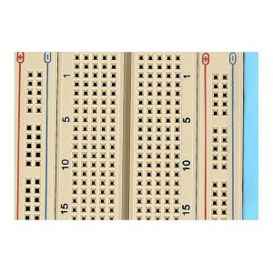 Brown Solderless Circuit Board , Circuit Bread Board With Blue Plate