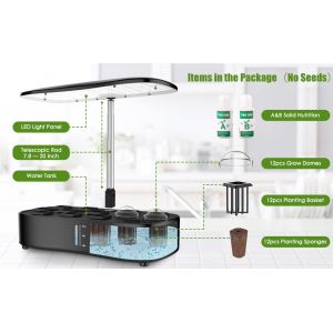 Buy cheap 24W Hydroponics Small Garden Herbs Growing System 12 pods Leaf Green Plants Smart Garden Seedling 3.8L from wholesalers