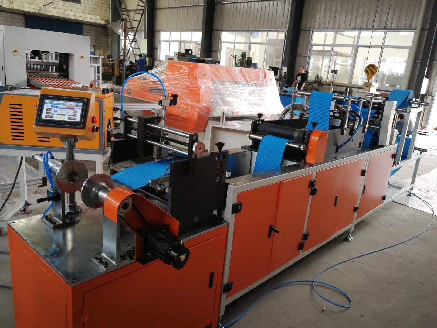 Buy cheap PLC Control 50Hz ECO Filter Making Machine 500mm Power Core Air Filter Making product