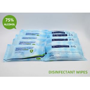 Buy cheap Non Woven Fabrics Disinfectant Wipes Travel Pack With Alcohol Safe For Skin from wholesalers
