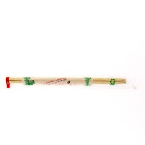 OPP Wrapped Disposable Natural Round Bamboo Chopsticks