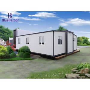 Buy cheap 20ft/40ft Expandable Prefab House with Rock Wool Sandwich Panel Roof and Solar Power System from wholesalers