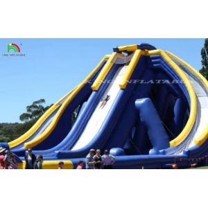 High Quality Customization 3 Lanes Inflatable Water Slide