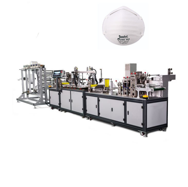 Buy cheap N95 Folding Non Woven Face Mask Making Machine Plc Programming Control from wholesalers