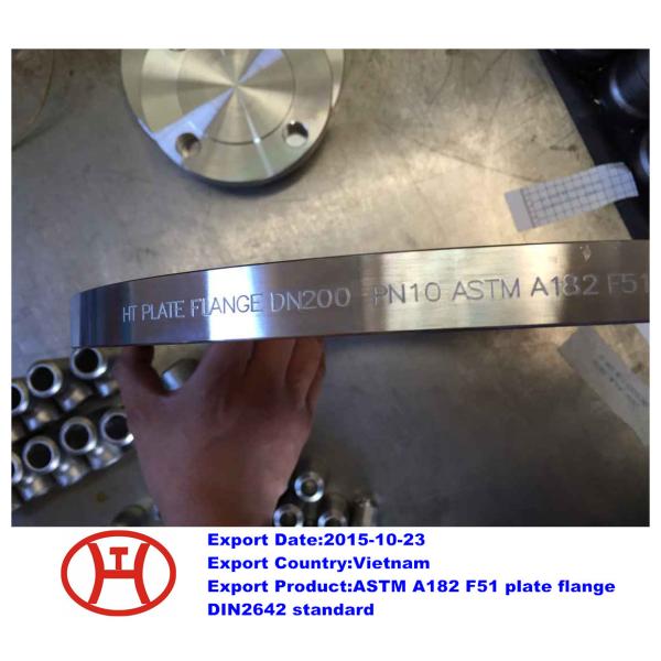 UNS S31803 1.4462 ASTM A182 F51 plate flange