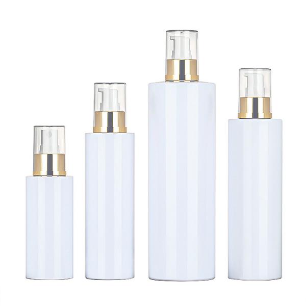 Buy cheap White plastic cosmetic hair mist alchohol packaging container continuous room hotel 500ml gold top 250ml spray bottle from wholesalers