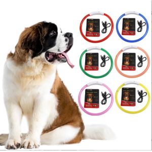 Buy cheap Nylon USB Rechargeable LED Dog Collar With Adjustable Reflective Safety Glowing from wholesalers