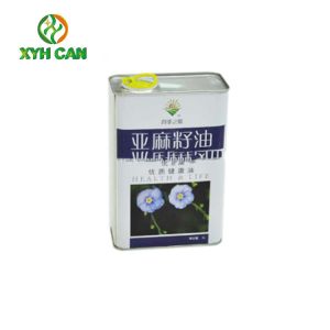 Buy cheap Rectangular Tin Containers Glossy Printing Vegetable Oil Packaging FDA Certificated from wholesalers