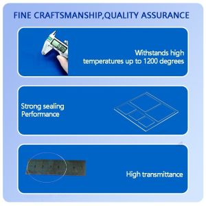 Customized Heat Resistant Fused Silica Quartz Glass Plate Clear Quartz Glass