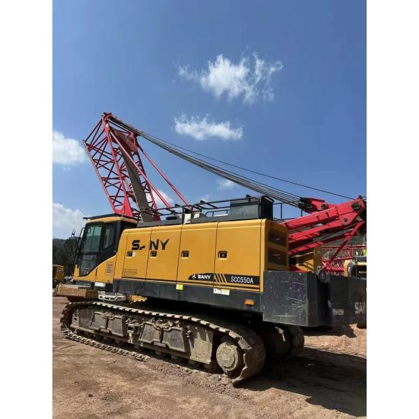 Used Second Hand Lattice 55 Ton Crawler Crane with Low Energy Requirements and ISO9001 Certification
