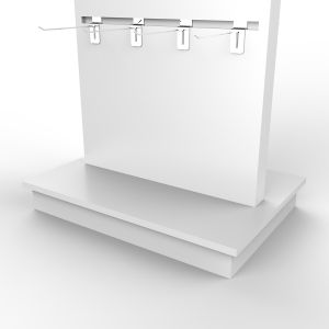 POP Sock Display Stand Double Sided Wooden Retail Sock Display Rack For Clothes