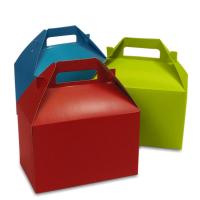 Buy cheap Red Cake Take Away Paper Packaging Box Customized Design Logo Printing product