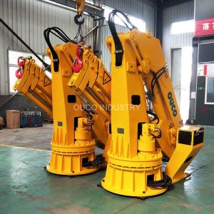 Buy cheap 1t 10m ABS Ship Deck Cranes Hydraulic Telescopic Foldable Boom from wholesalers