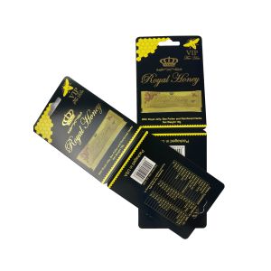 Buy cheap Wholesale Royal Honey Sachet Packaging Paper Card Luxury Honey Packaging with Hot Stamping from wholesalers