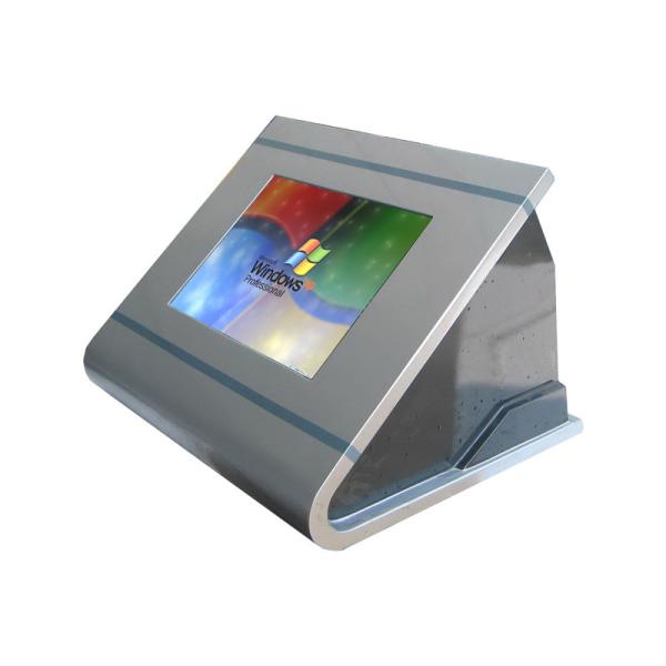 Quality Space Saving Desktop Kiosk With Durable Steel Enclosure IR Touchscreen TFT LCD Display for sale