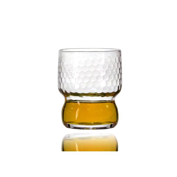 Unbreakable 310ml 100mm Lead Free Transparent Whiskey Glasses with Hammered