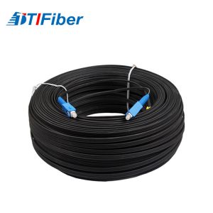 Buy cheap Simplex FTTH Drop Cable SC/UPC Optical Fiber Patch Cord With Black/ White LSZH Jacket from wholesalers
