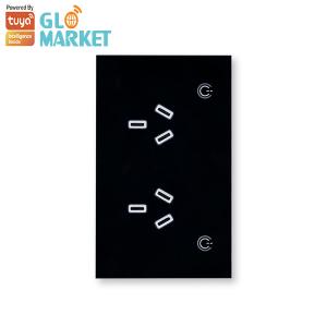 Buy cheap Glomarket Tuya Au Smart Wifi Socket Timer Wireless Power Plug Socket With 2 Usb Work With Alexa And Google Home product