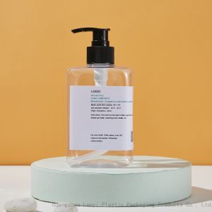 Buy cheap Square Hotel Clear 500ml Hair Condition Lotion Bottle from wholesalers