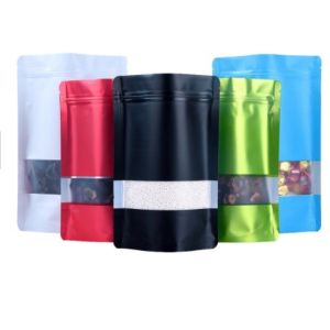 Buy cheap Custom Printed Aluminium Foil Laminated Plastic k Food Packaging Bags with Clear Window from wholesalers