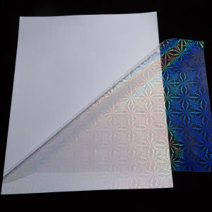 Self-adhesive Transparent Holographic Cold Lamination Film with Liner Holographi