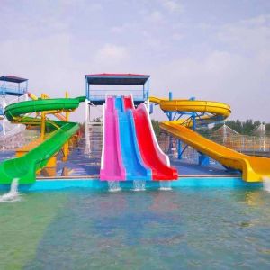 Buy cheap Commercial Water Park Slides Rainbow Spiral Waterslide Hot DIP Galvanizing from wholesalers