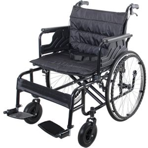 Buy cheap Paralyzed Elderly Patient Transfer Wheelchair 150kg Load Thickened Widened Frame from wholesalers