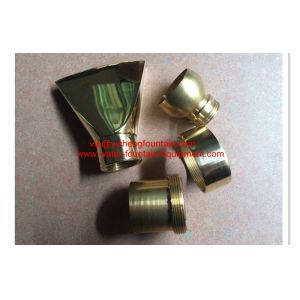Adjustable Fan Water Fountain Nozzles DN15 - DN40 Brass Material