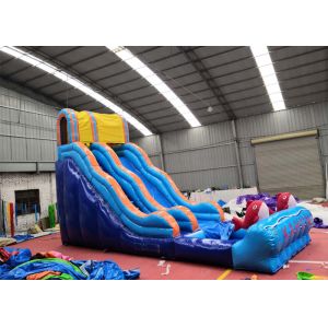 0.55mm PVC Inflatable Backyard Water Slide Neat Stitching Thread