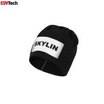 Buy cheap Light Black Reflective Knit Hat Fluorescent Beanie Hats Female Autumn Winter Warm Ear Protection from wholesalers