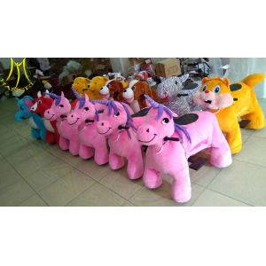 Buy cheap Hansel walking animal battery powered kids plush electric animal ride from wholesalers