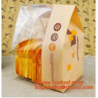 Buy cheap Customize Translucent Window Brown Greaseproof Kraft Paper Bag Special Opp product