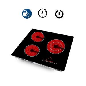Buy cheap Easy clean Ceramic Glass 60cm 3 Burner Induction Cooktop from wholesalers