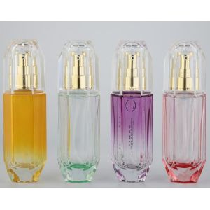 Buy cheap Plastic Cap Silkscreen Printing 40ML Glass Lotion Bottles Pump Bottles from wholesalers