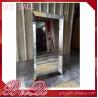 Buy cheap Stainless steel mirror salon furniture hairdresser wall mounted white modern salon station from wholesalers