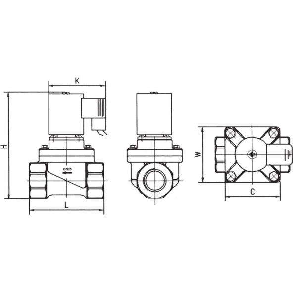 Anti Corrosive UPVC PVC Plastic Solenoid Valve 3/4'' 24VDC 220VAC 0