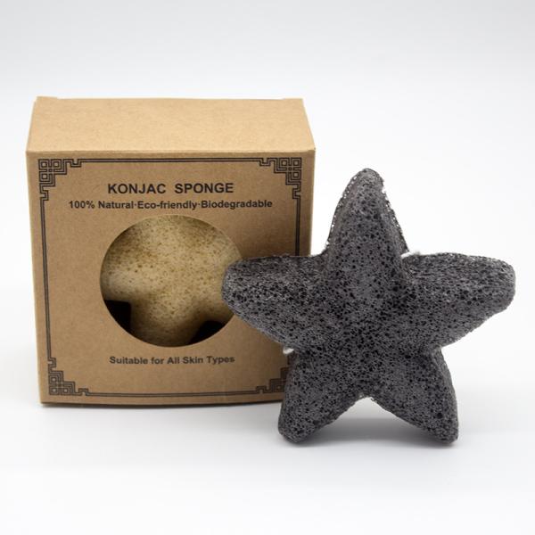 Buy cheap Starfish Shape Lightweight Charcoal Face Sponge Konjac For Acne from wholesalers