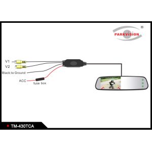Buy cheap Easy Control Black Reversing Mirror Monitor With Auto Brightness Adjustment from wholesalers