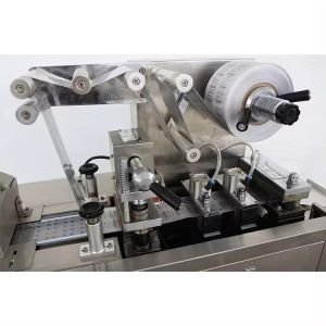Buy cheap Servo Motor Driven Chewing Gum Mini Blister Packing Machine 35-55pcs/min Capacity 220V/50Hz Voltage from wholesalers