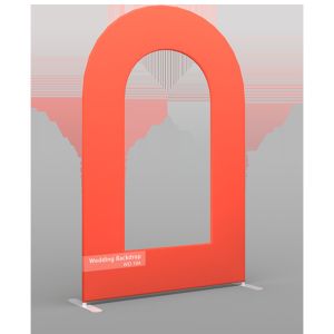 Buy cheap 8x8 Tension Fabric Backdrop Round Arch Aluminum Pipe Tension Fabric Pillowcase from wholesalers