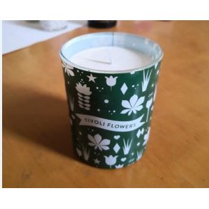 Buy cheap Decorative & printed glass candle loaded by scented soy wax of rose garden & pine apple from wholesalers