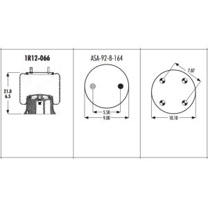 Buy cheap 1R12-066 Goodyear Air Spring 566-24-3-038 CONTI 9 10-16 P 333  For LOAD GUARD SC2036 from wholesalers
