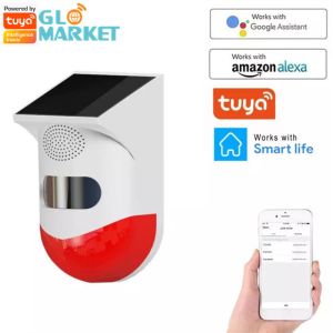Buy cheap Outdoor Solar Infrared Alarm Siren 110 Degree Waterproof Smart Home Alarm System from wholesalers