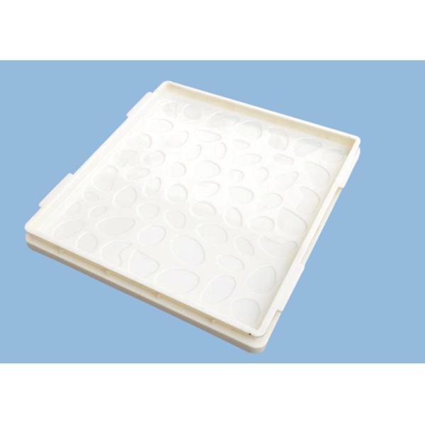 Quality Superimposed  Plastic Paver Moulds , Pebbles Surface Blocks  Patio Paver Molds for sale