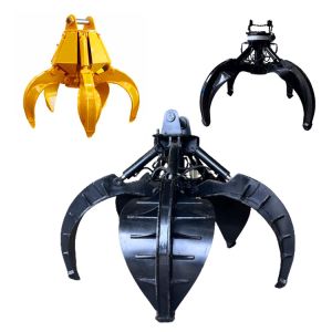 Buy cheap 30-40 Ton Excavator Orange Peel Grapple , Manual Rock Grab For Excavator from wholesalers