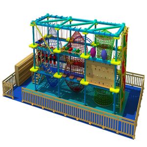 Buy cheap Three Level Adventure Rope Course Woodpine Material With Safety Belt from wholesalers