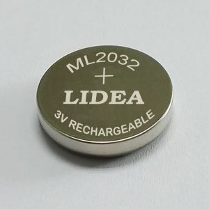 Buy cheap ML2032 Lithium rechargeable button cell from wholesalers