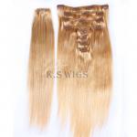 Buy cheap 8 Piece Clip-on Hair ,100% Human Hair Clip on Hair Extensions from wholesalers