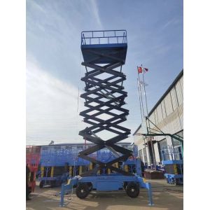 Buy cheap Height 10 Meters Hydraulic Scissor Lifting Table With Guardrail from wholesalers